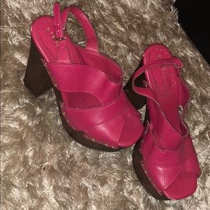 BCBG HOT Pink Clog Sandals !!!!